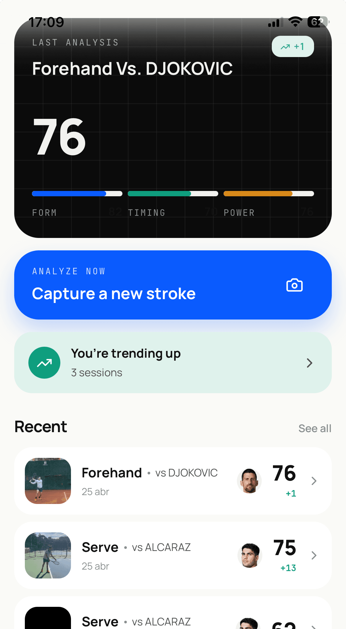 KinetIQ app home on mobile